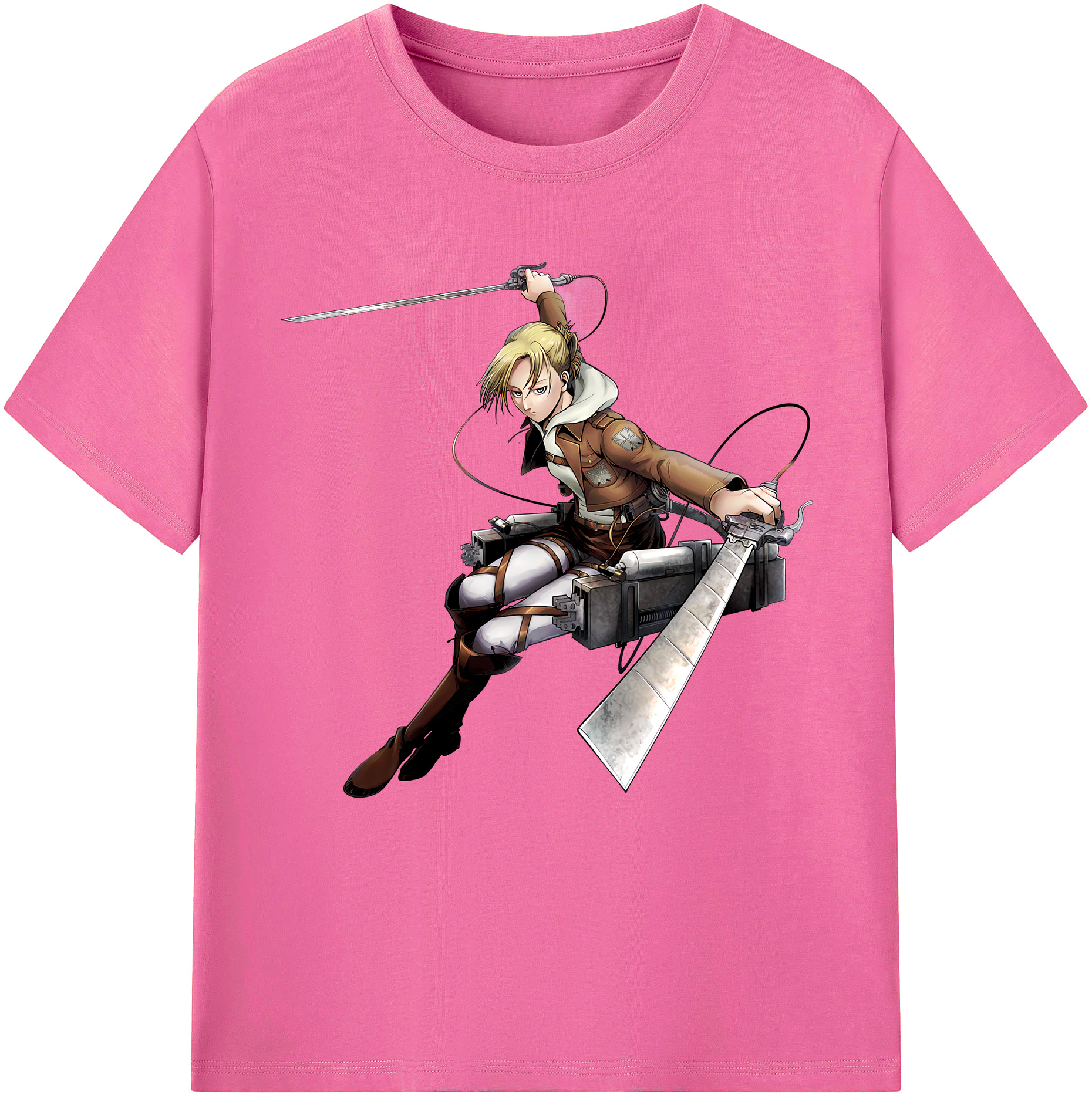 （画像用） 進撃の巨人 アニ・レオンハート Attack on Titan Annie Leonhart レディースカジュアルプリントTシャツ（綿100％）
